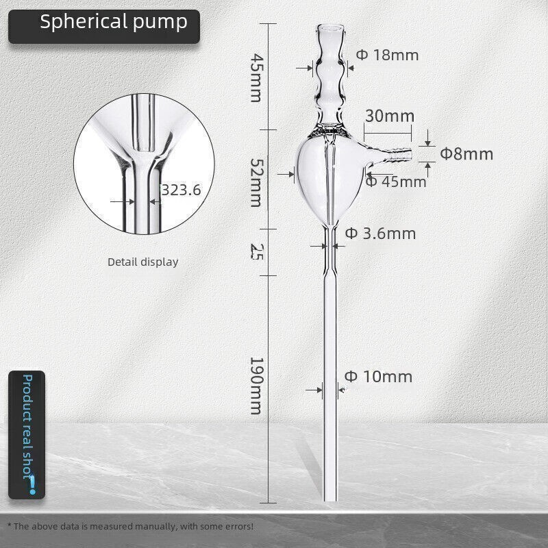 Versatile Suction Pumps Ball Exhaust Pipe – Glass Water Mouse – Lab Glassware