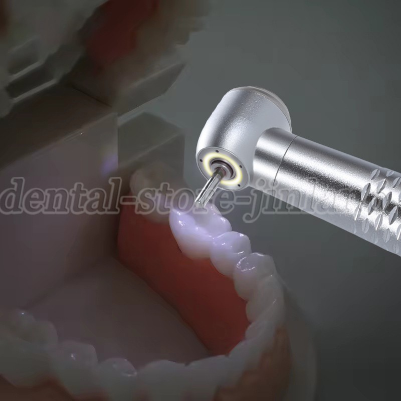 1-10 PCS Dental Shadowless Ring LED High Speed Handpiece 5 Water Spary 4 Holes