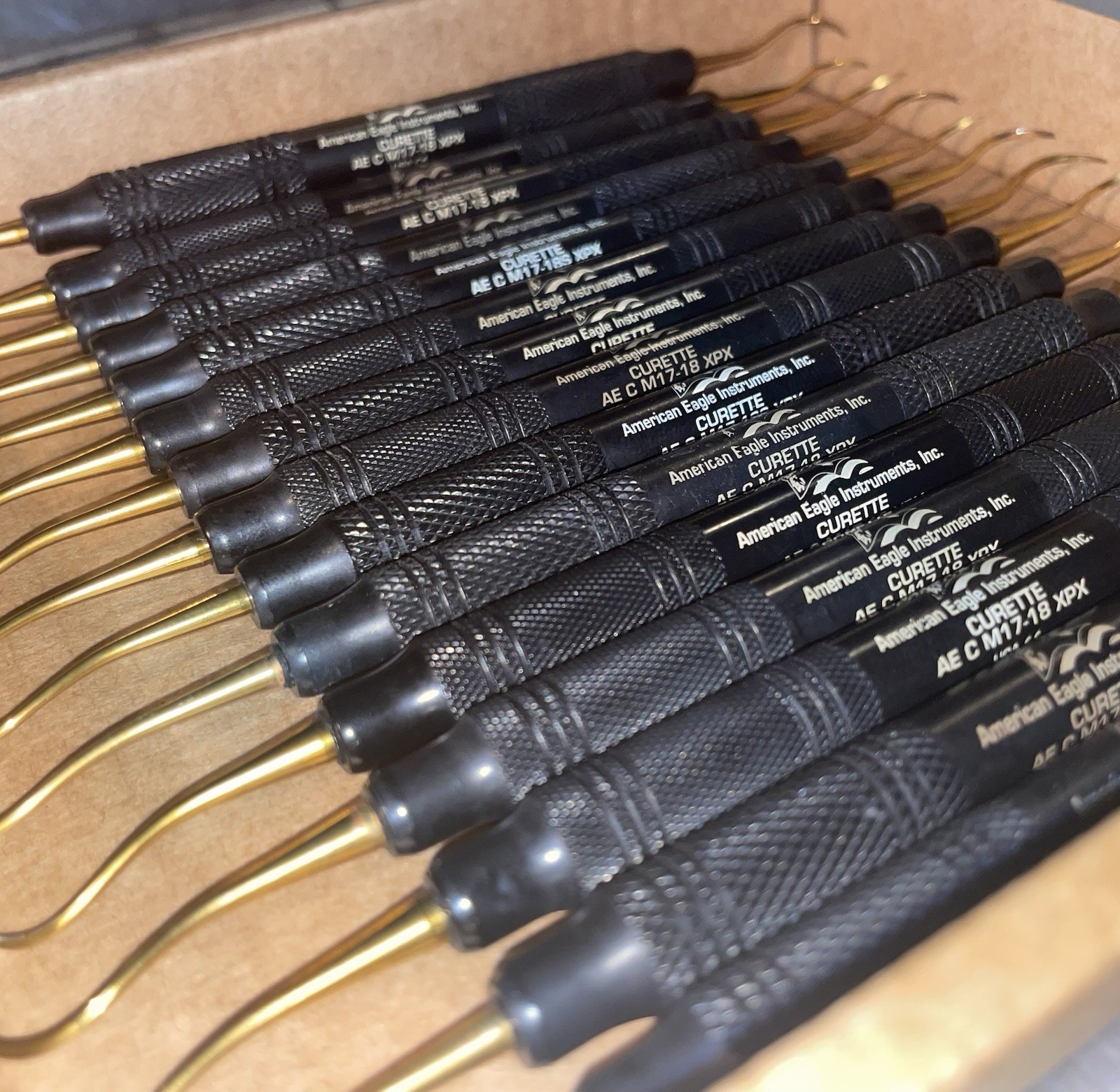 American Eagle XP TECHNOLOGY M17-18 Curettes Lot of 15 SHARPEN-FREE