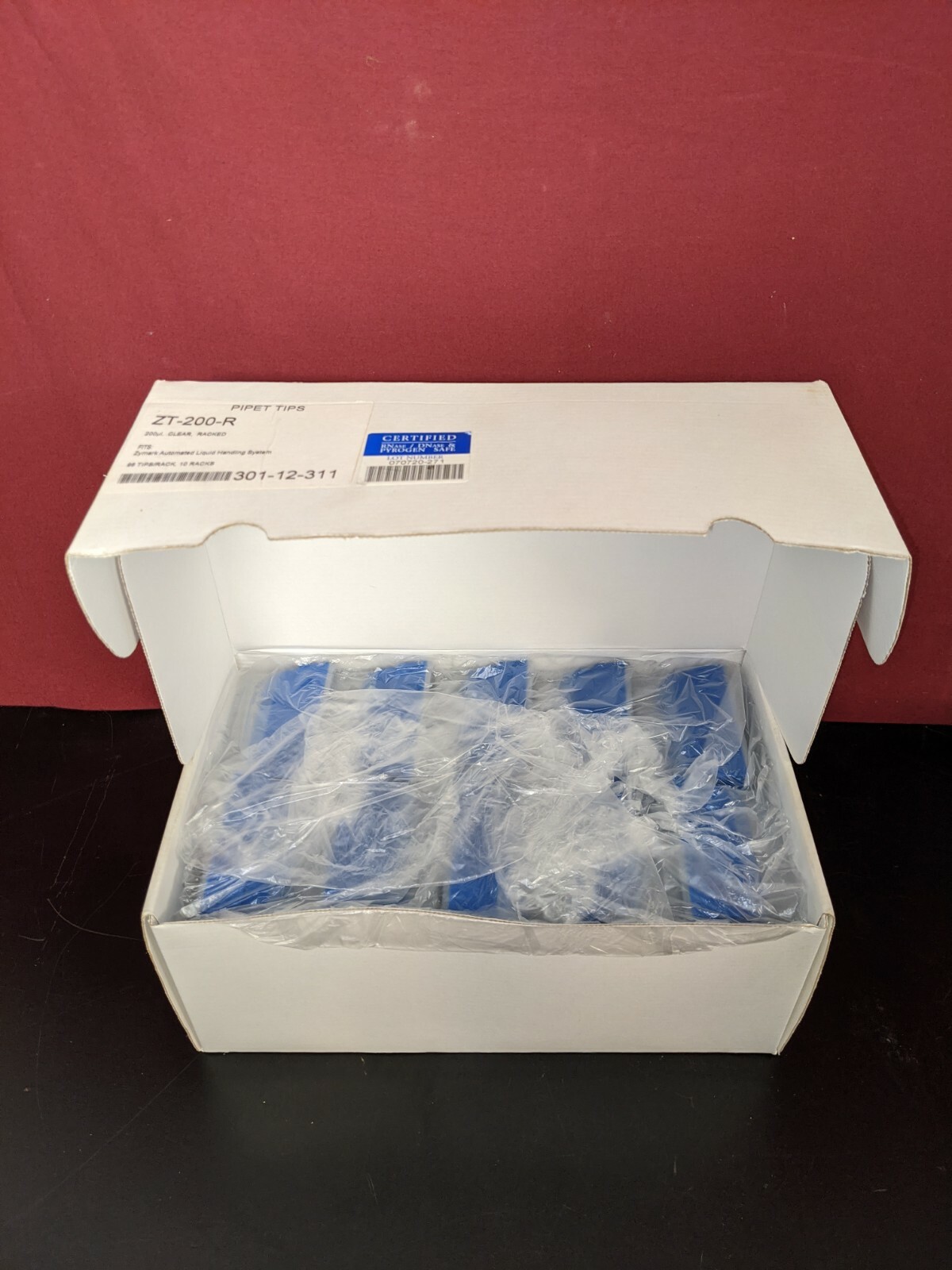 Axygen – ZT-200-R – 200ul Zymark Tips Racked 960/PK Certified DNase-, RNase