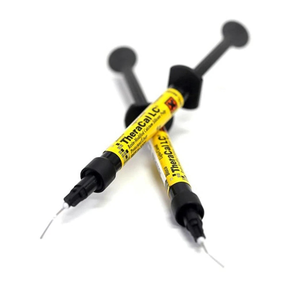 2 x Dental THERACAL LC Light Silicat Cavity Liner 1gCure Resin Modified Calcium