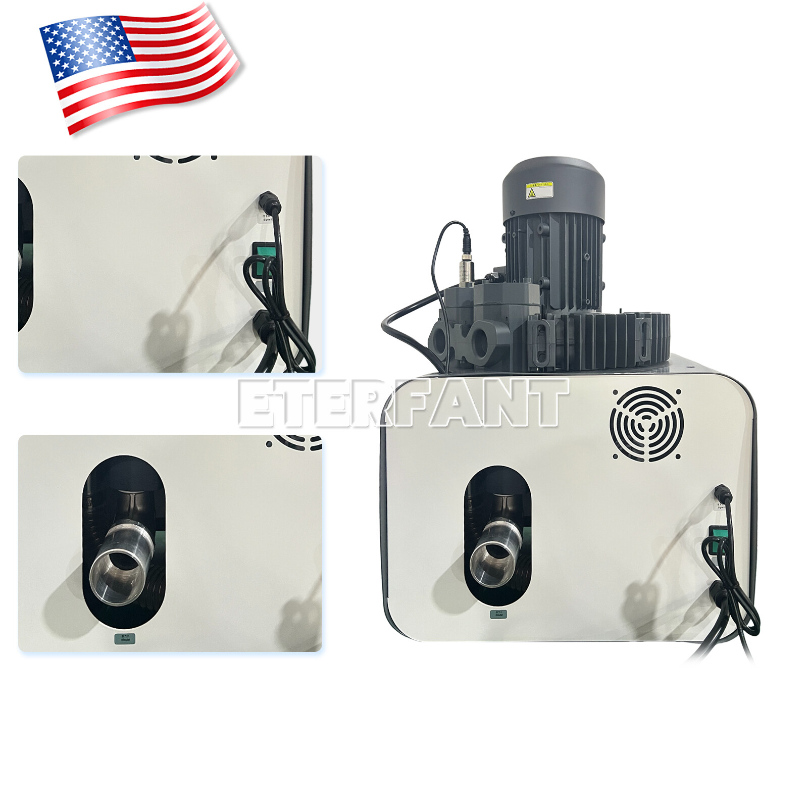 Dental Electric Suction Machine Vacuum Pump System Semi-Dry Type 600L/2200L/min