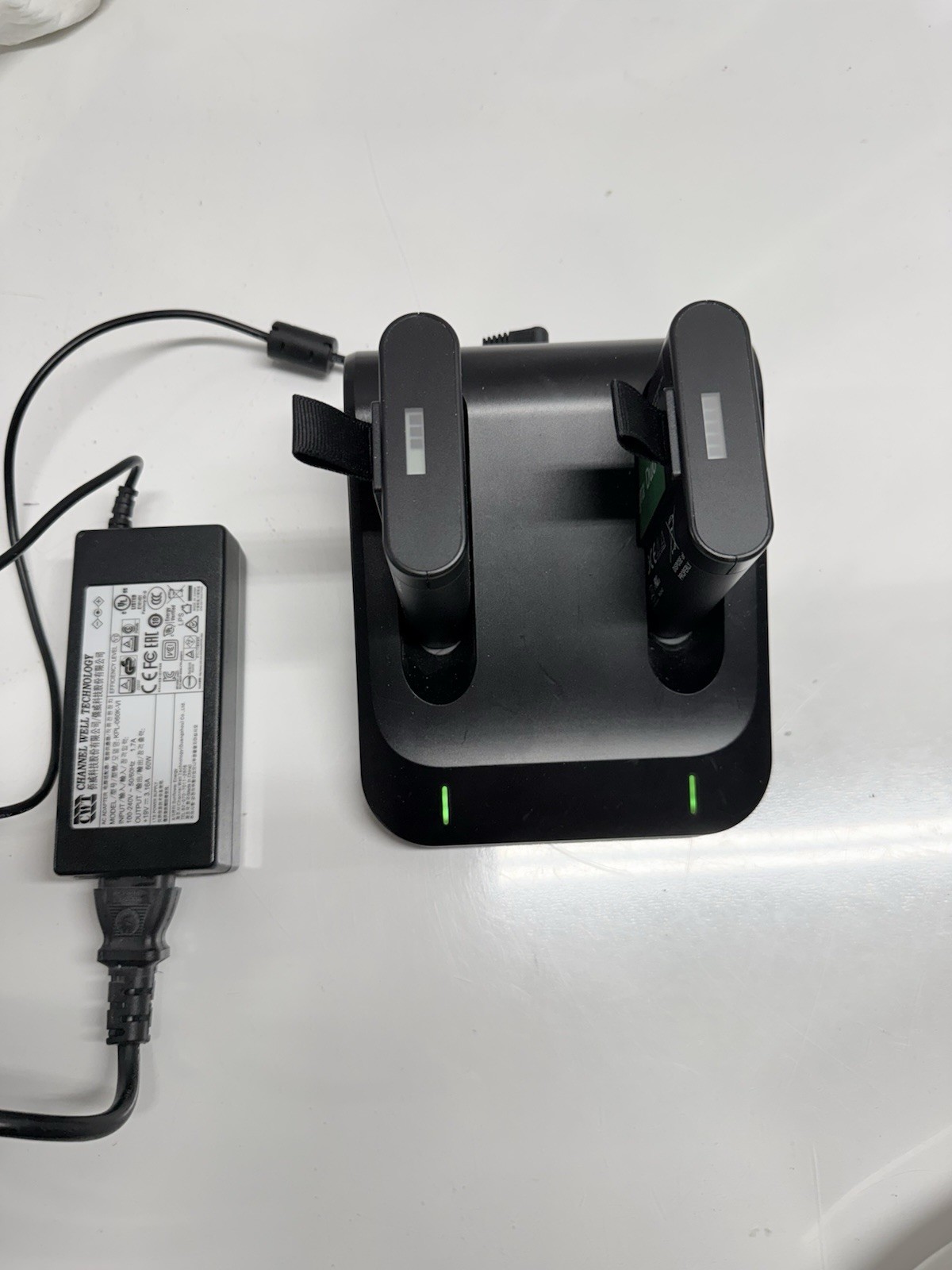 Integra 90624 DUO Dual Bay Battery Charger w/ Power Supply & 2 Batteries