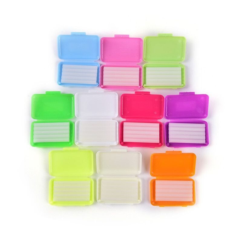100 Packs Dental Orthodontics Ortho Wax 10 Fruit Scent Braces Gum Irritation