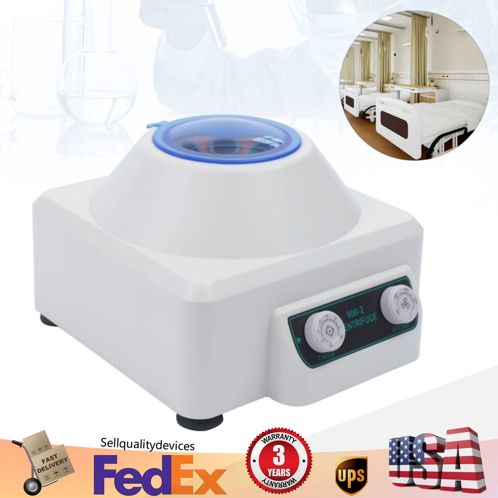 Portable Medical Lab Centrifuge Electric PRP Centrifuge Machine 4000rpm 6x20ml
