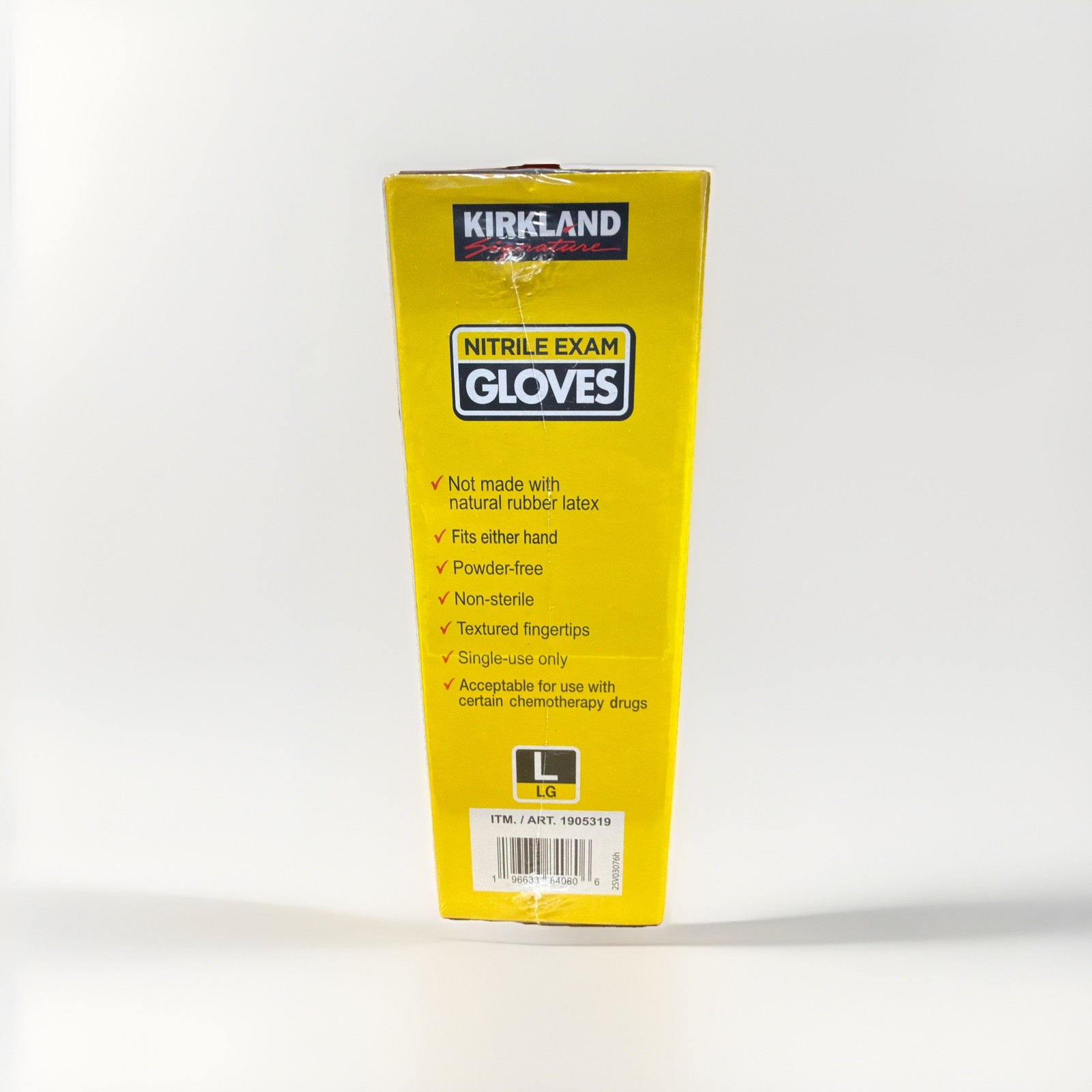 Kirkland Signature Nitrile Exam Multipurpose Gloves, Large – 400,( Count 2-200)