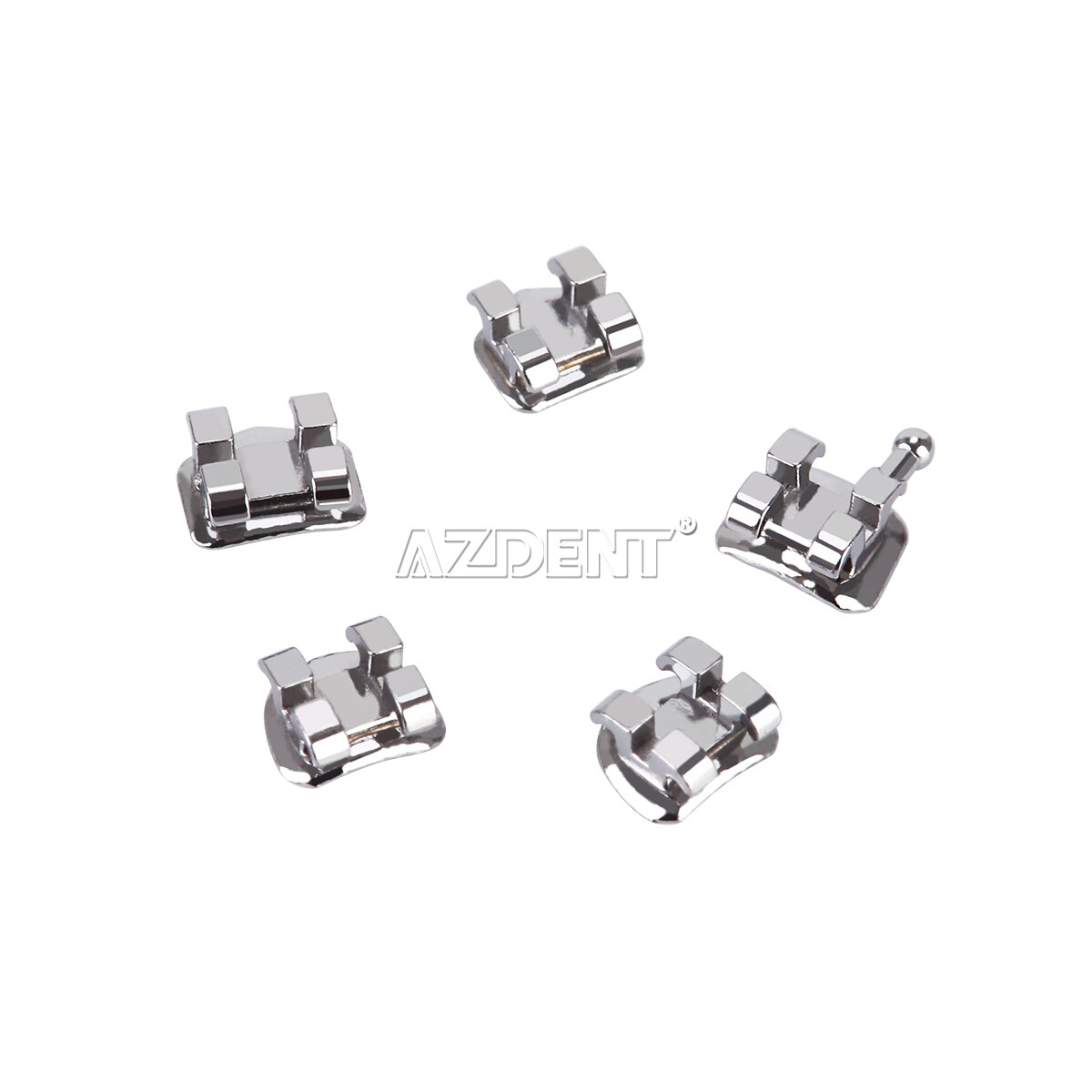 Dental Orthodontic Brackets Brace Mini Roth MBT Slot 022/018 Hooks 345 Mesh Base