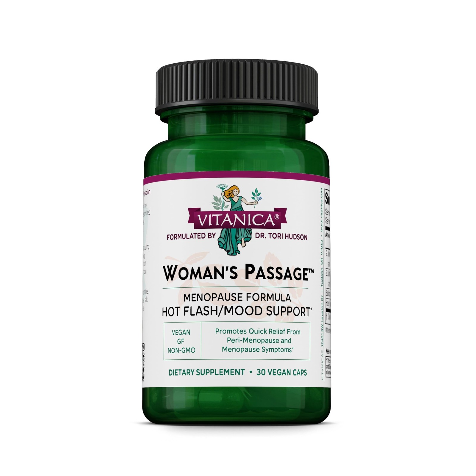 Vitanica Womans Passage – Menopause Support – 30 Vegetarian Capsules