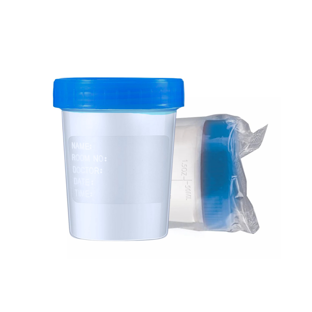 LabXcel Specimen Containers 120mL PP – Screw Cap – Sample Collection Cup 5 Pack