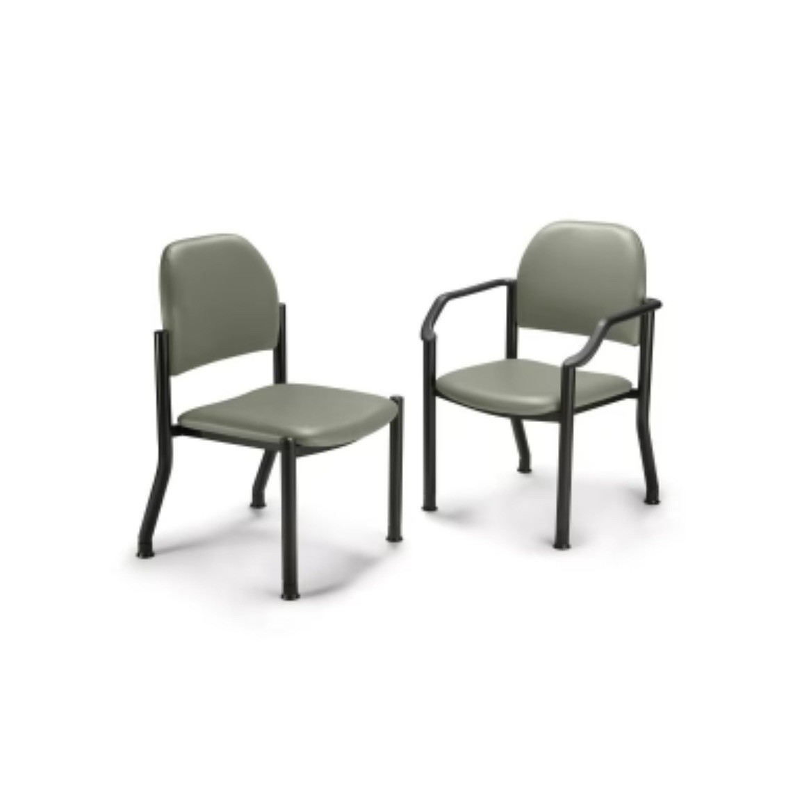 Midmark 680 Guest Side Chair with arms 680-002 Dark Linen Excellent Condition