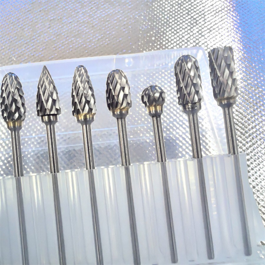 10 Pcs Dental Lab Polishing Bur Drills Tungsten Steel Carbide Burs Burrs 2.35MM