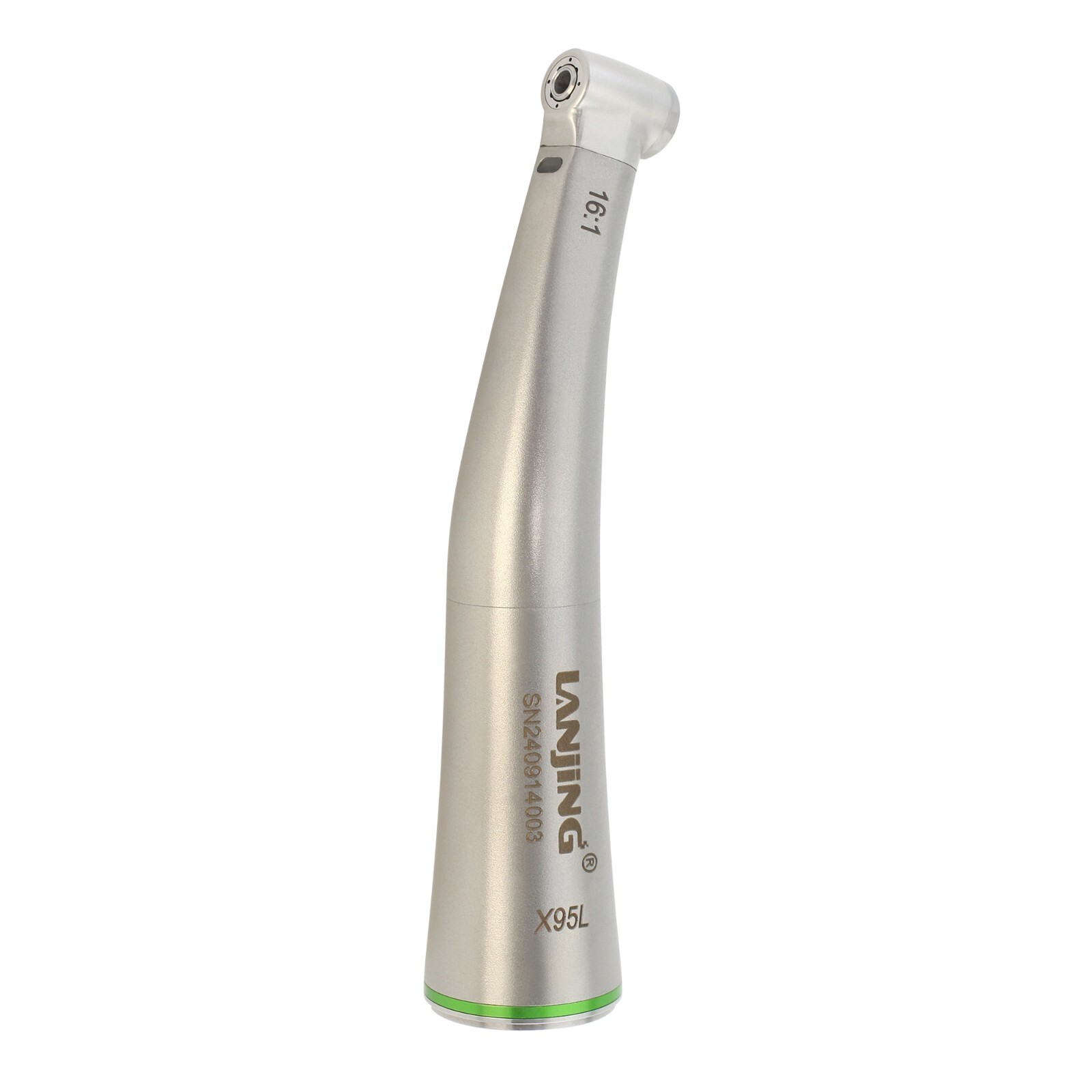 LANJING Dental Endo Handpiece 16:1 Contra Angle Fiber Optic Mini Head ISO E Type