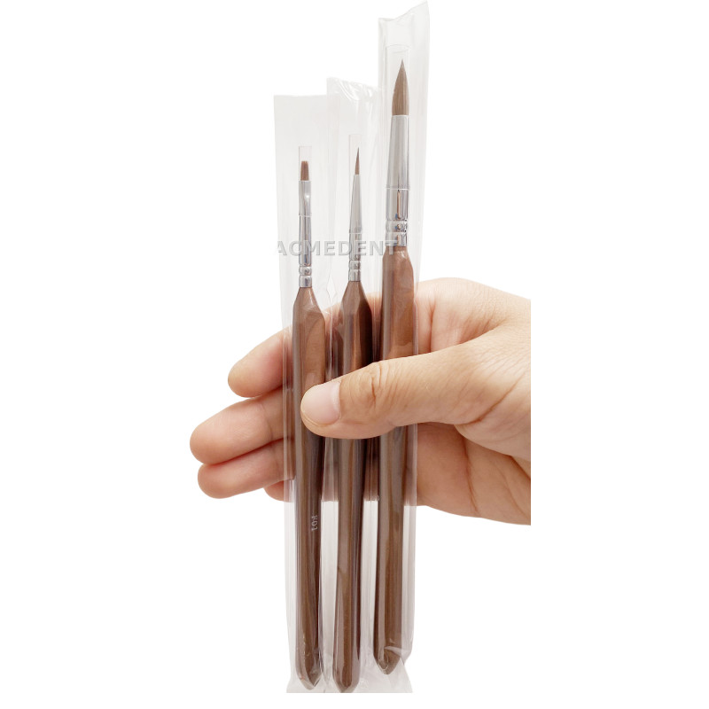 Dental Sable Hair Brush Pen Porcelain Brushes Thin Bold InLab Ceramco Noritake