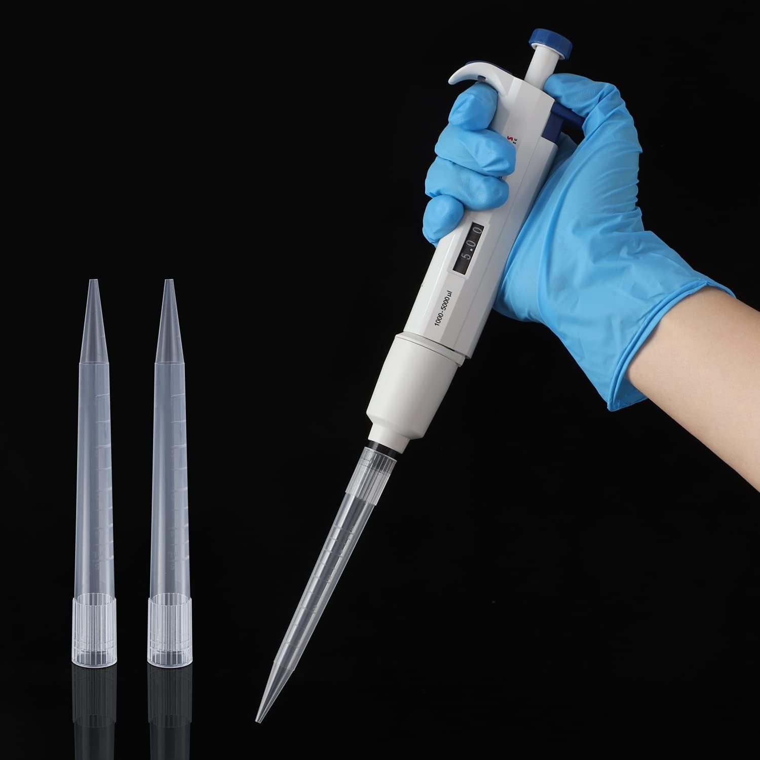 100x Pipette Tips 5/10ml Universal Micropipette Tips Autoclavable Disposable US