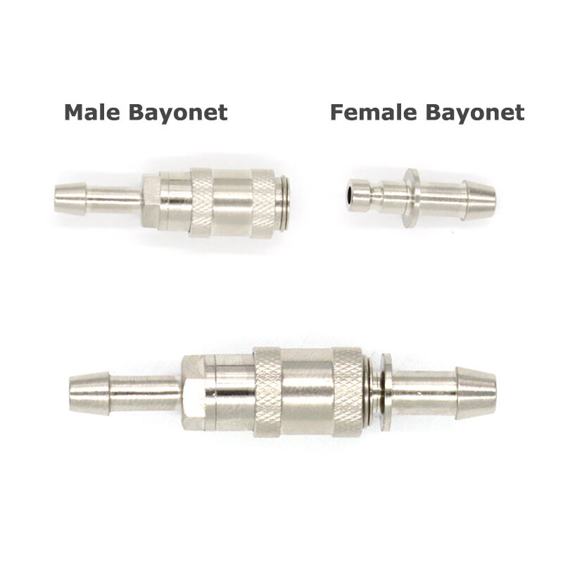 Blood Pressure Cuff Connectors NIBP Cuff Hose Quick Male + Female Bayonet Socket