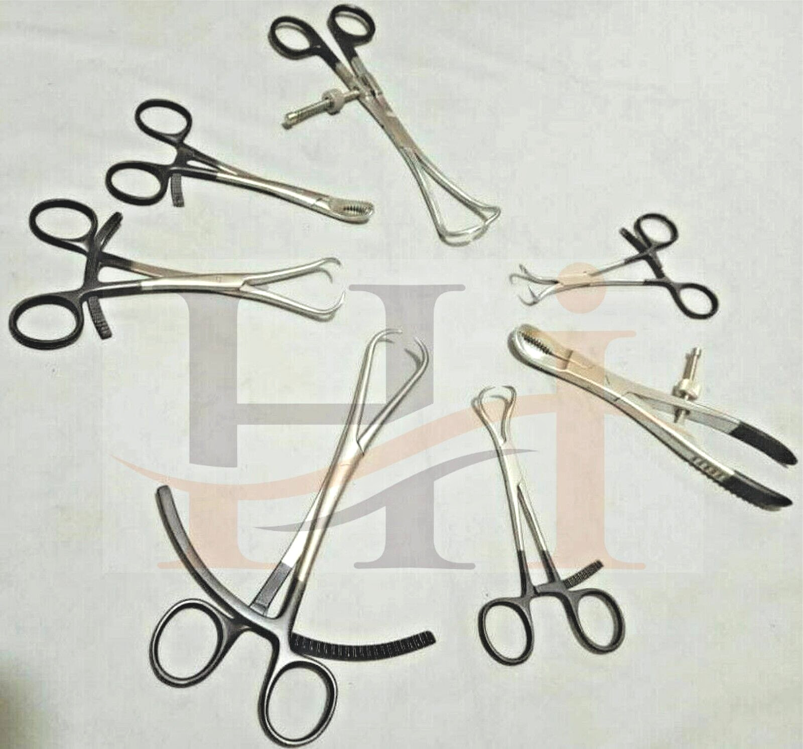 Bone Reduction Forcep Holding Clamps 7 Pcs Surgical Orthopedics Instruments