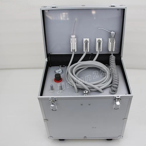 Portable Dental Turbine Unit with Air Compressor Suction Triplex Syringe BD-402B