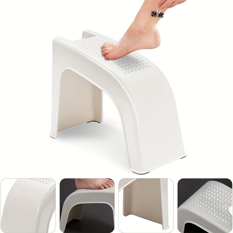 Versatile Shower Foot Support – Slip-Resistant, Durable for Nail Care W/ Storage