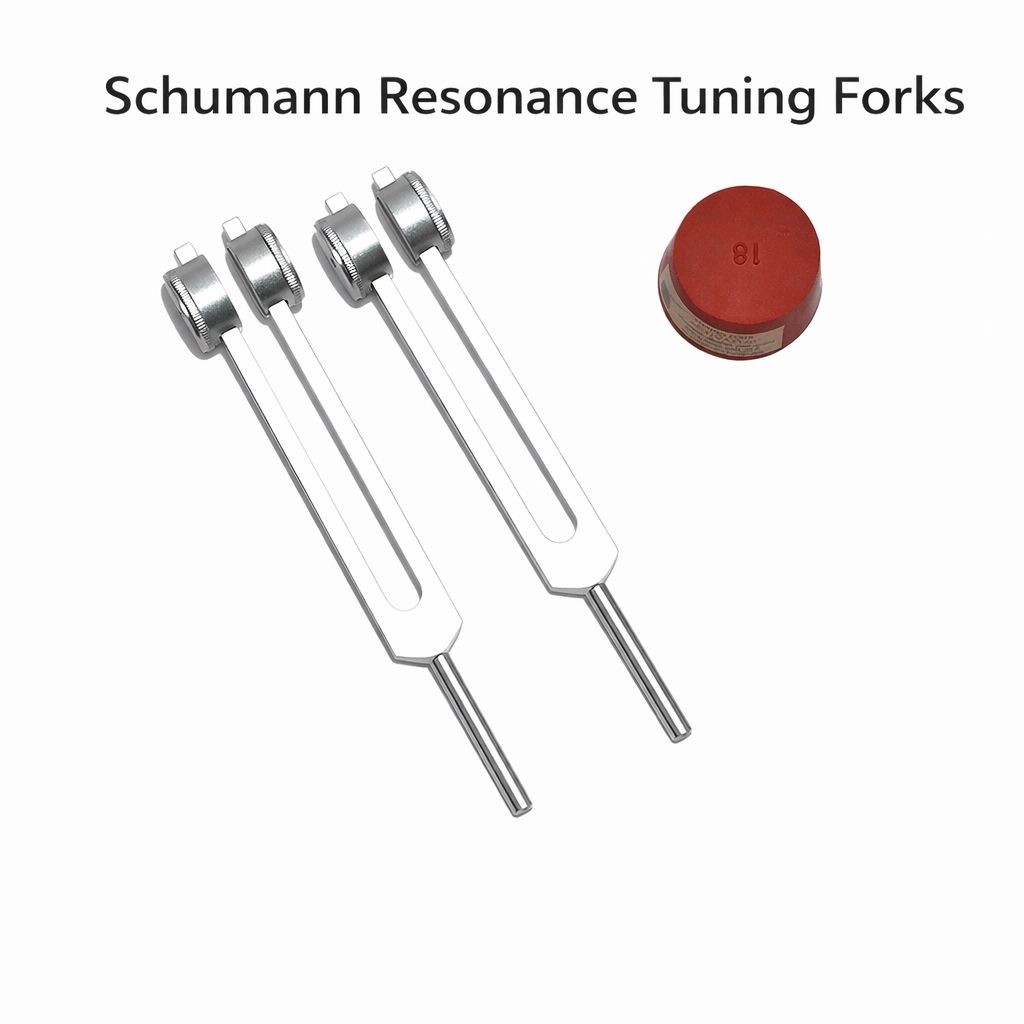 🌍 Schumann Resonance Tuning Forks – 7.83 Hz | 1 Pair Weighted Professional Set