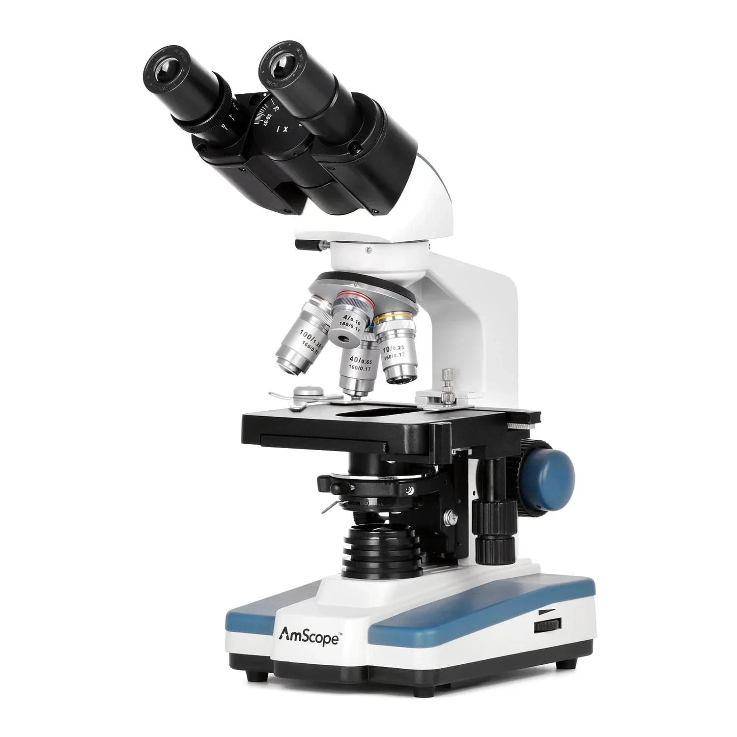 AmScope B120C Binocular Compound Microscope 40X-2500X New OB
