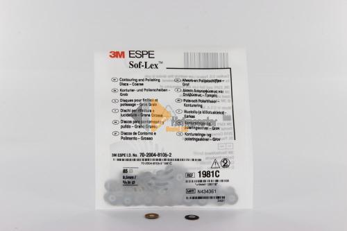 3M ESPE 1981C Sof-Lex Contouring & Polishing Pop-On Discs 3/8″ Coarse 85/Bx
