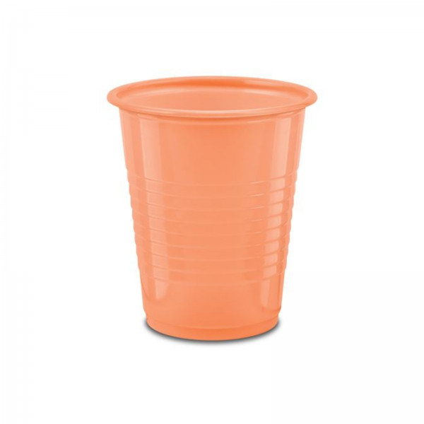 5 oz PEACH Dental Medical Office Plastic Disposable Drinking Water Cooler Cups