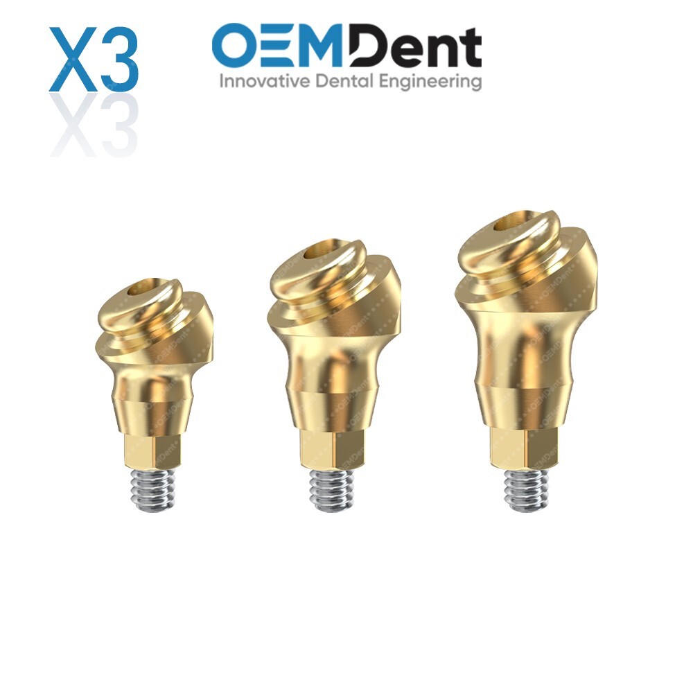 x3 Angulated 30° Click Attachment RP Nobel Active® Compatible Conical Connection