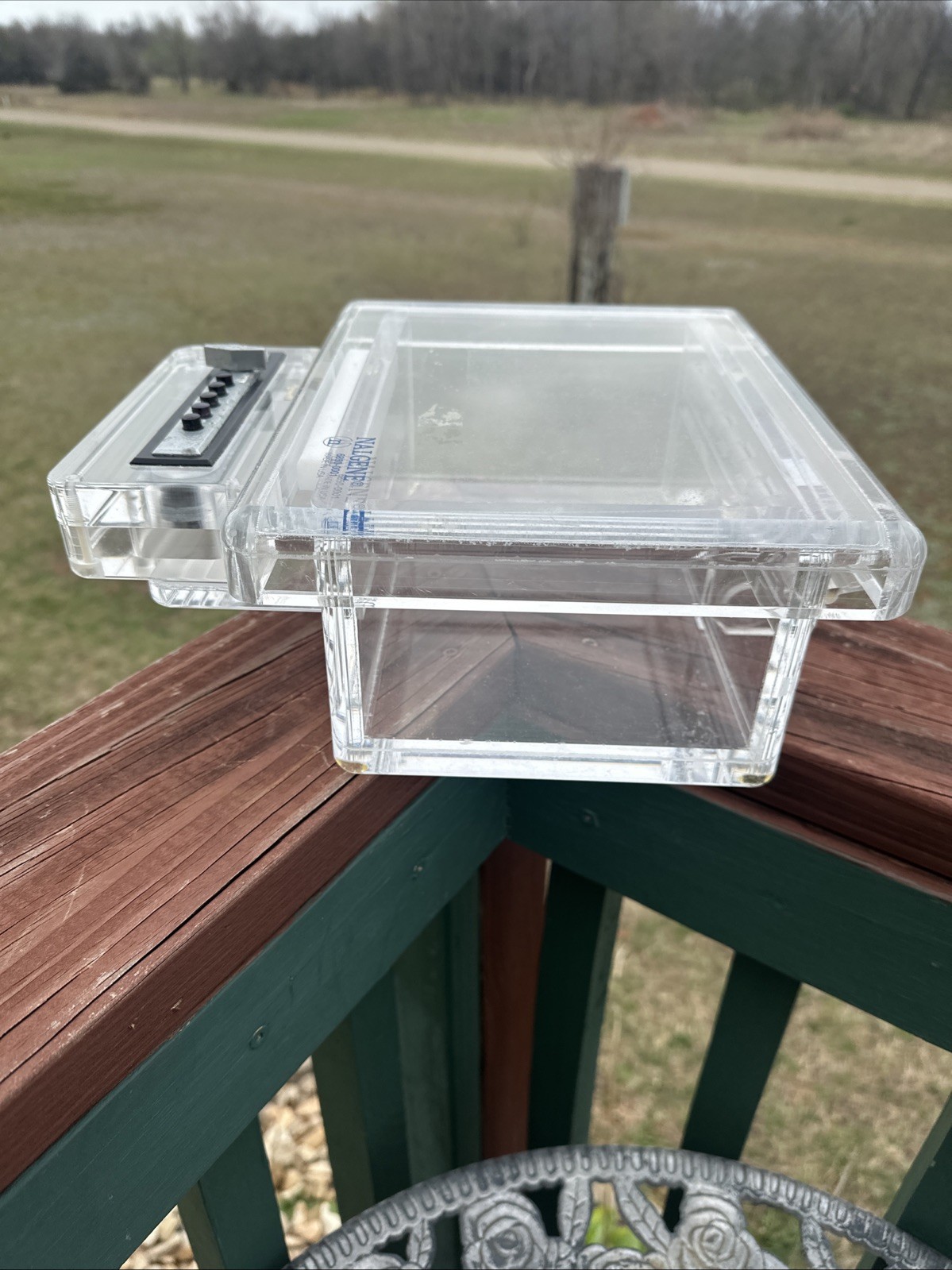 VTG Nalgene Scientific Acrylic Lab Locking Storage Container w/Simplex Lock