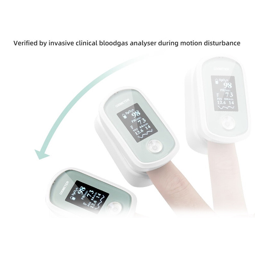 Pulse Finger Oximetro De Pulso Oxymeter SPO2 PR PI RR Sleep Monitor Heart Rate