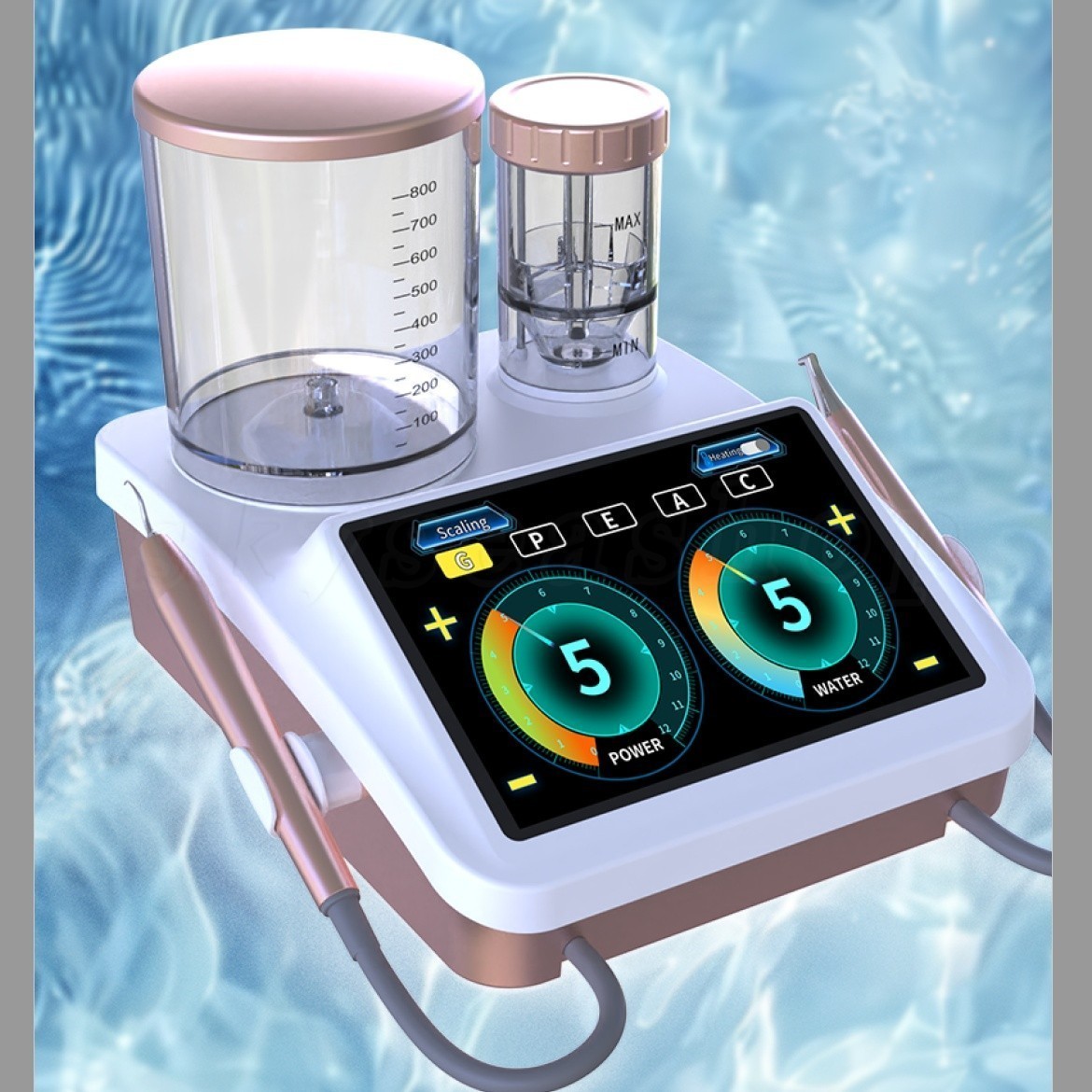 Dental Ultrasonic Scaler Air Polisher 2 in1 Sandblasting Perio Therapy System