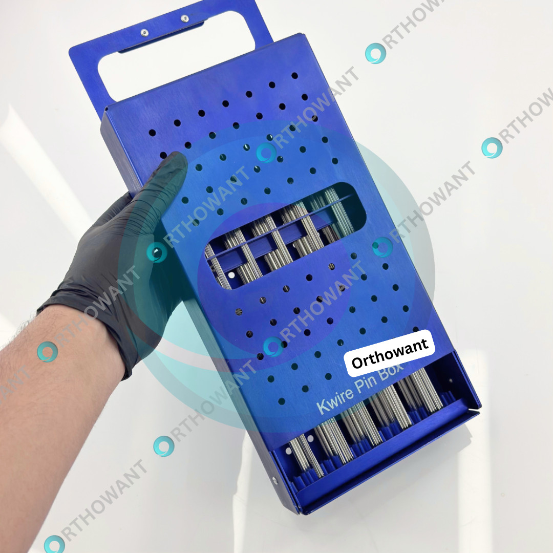 K-Wires Orthopedic Kirschner Wires Pins Set of 100 Pcs with Sterile Storage Box