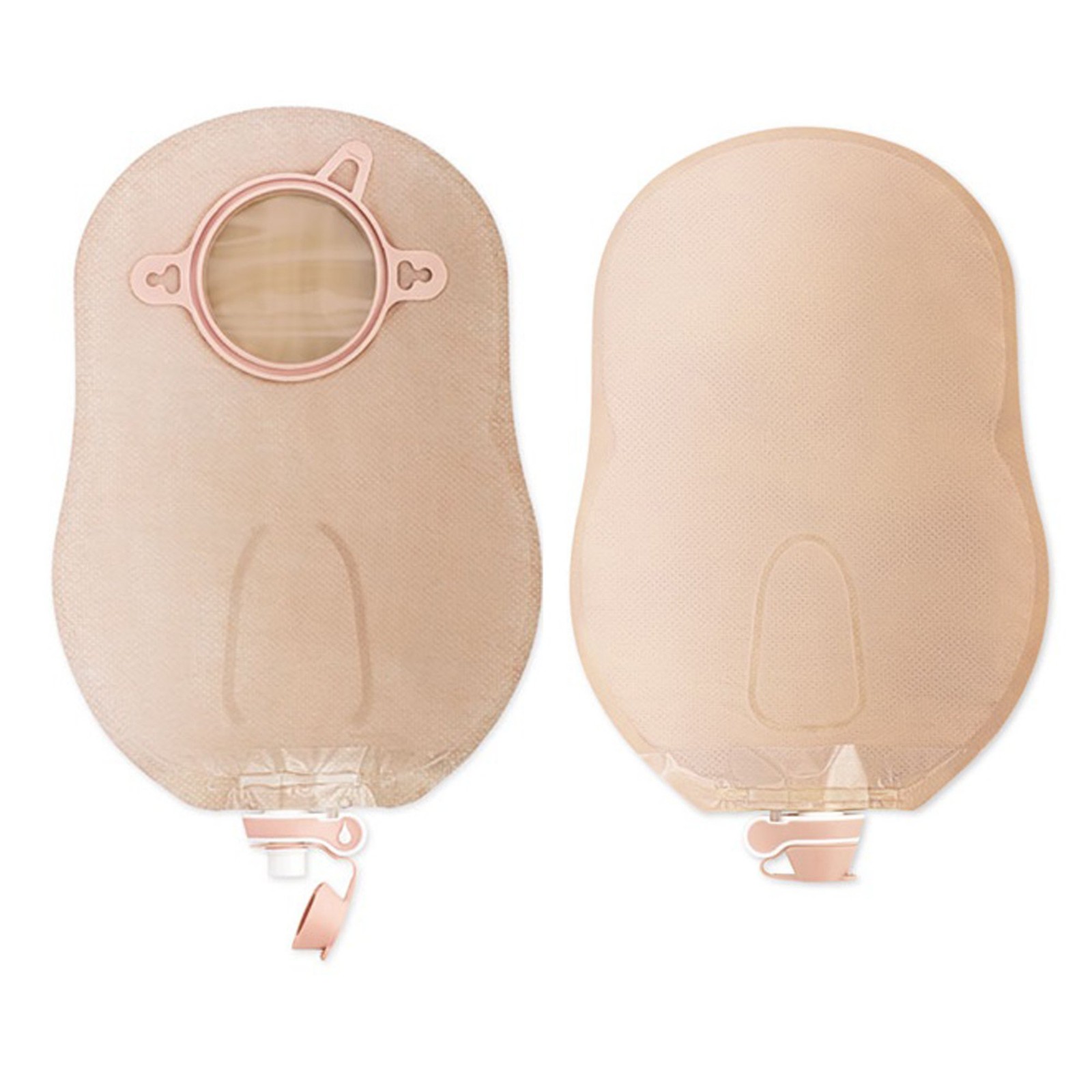 Hollister New Image Two-Piece Beige Urostomy Pouch, 57 mm Flange, Red Color Matc