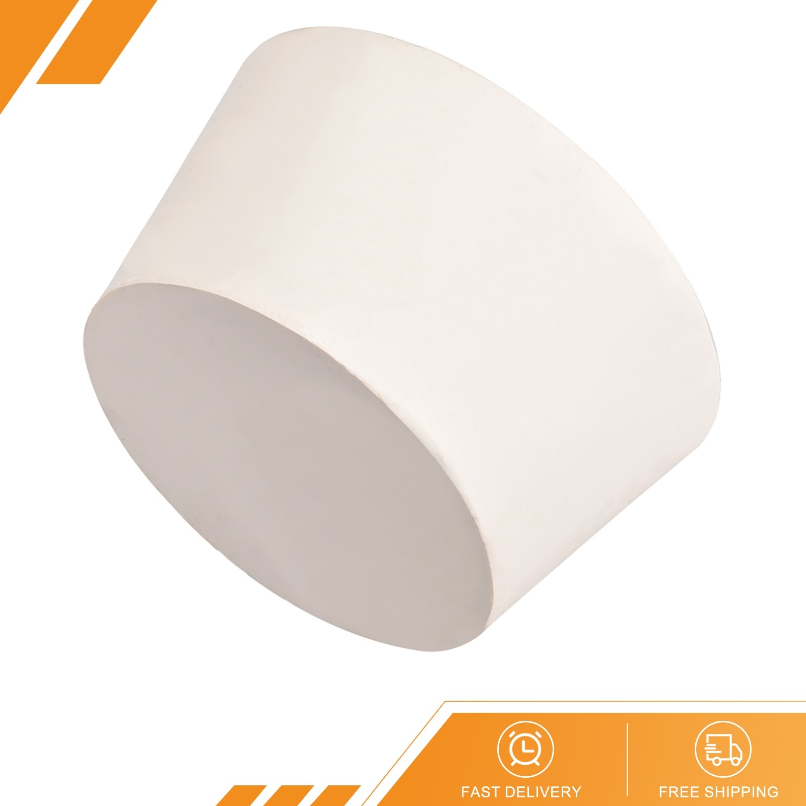 1PCS White Tapered Shaped Solid Rubber Stopper for Lab Tube Stopper Size 14