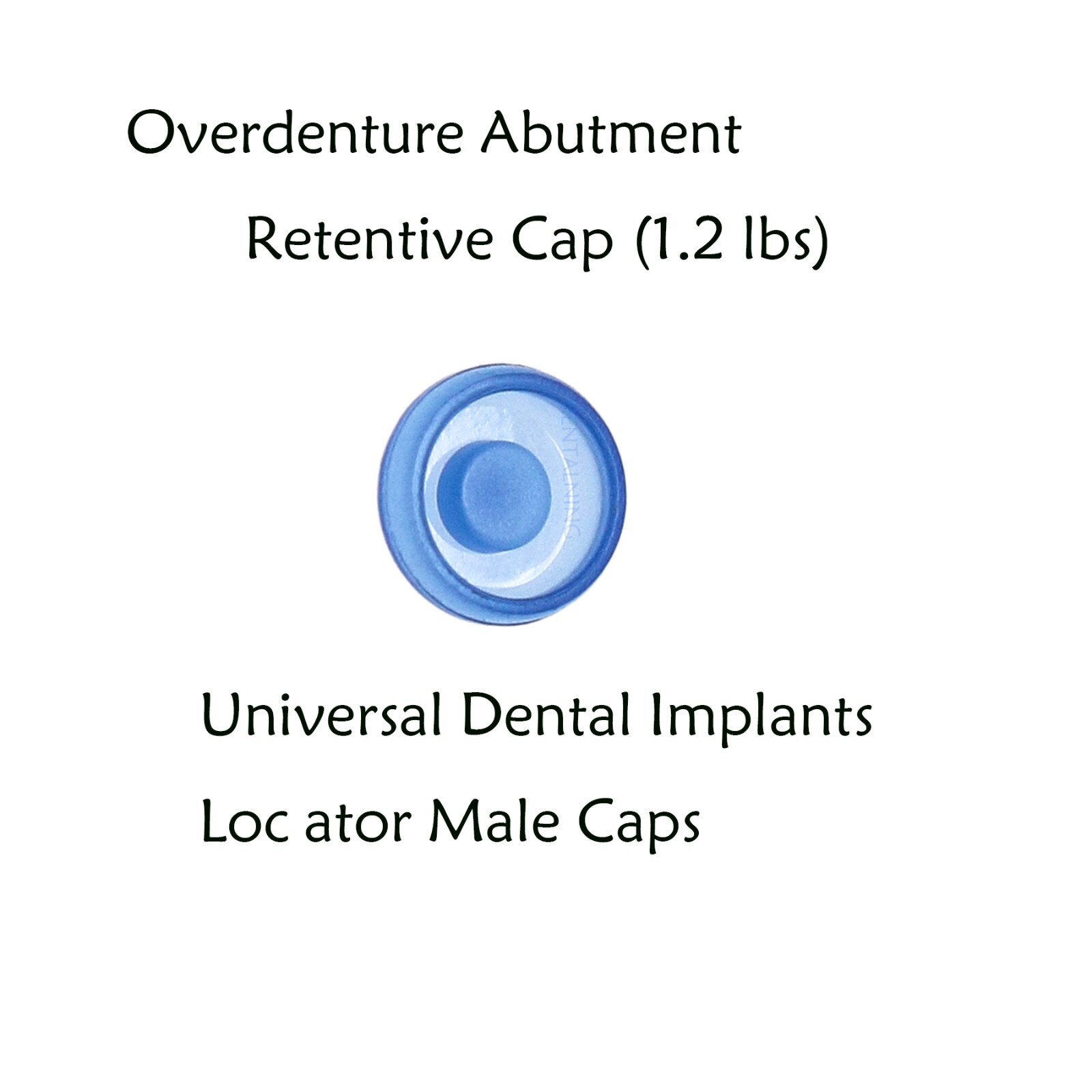 US Dental Universal Locator Overdenture Abutment Insert Male Cap 1.2/2.4Lbs,8Pcs