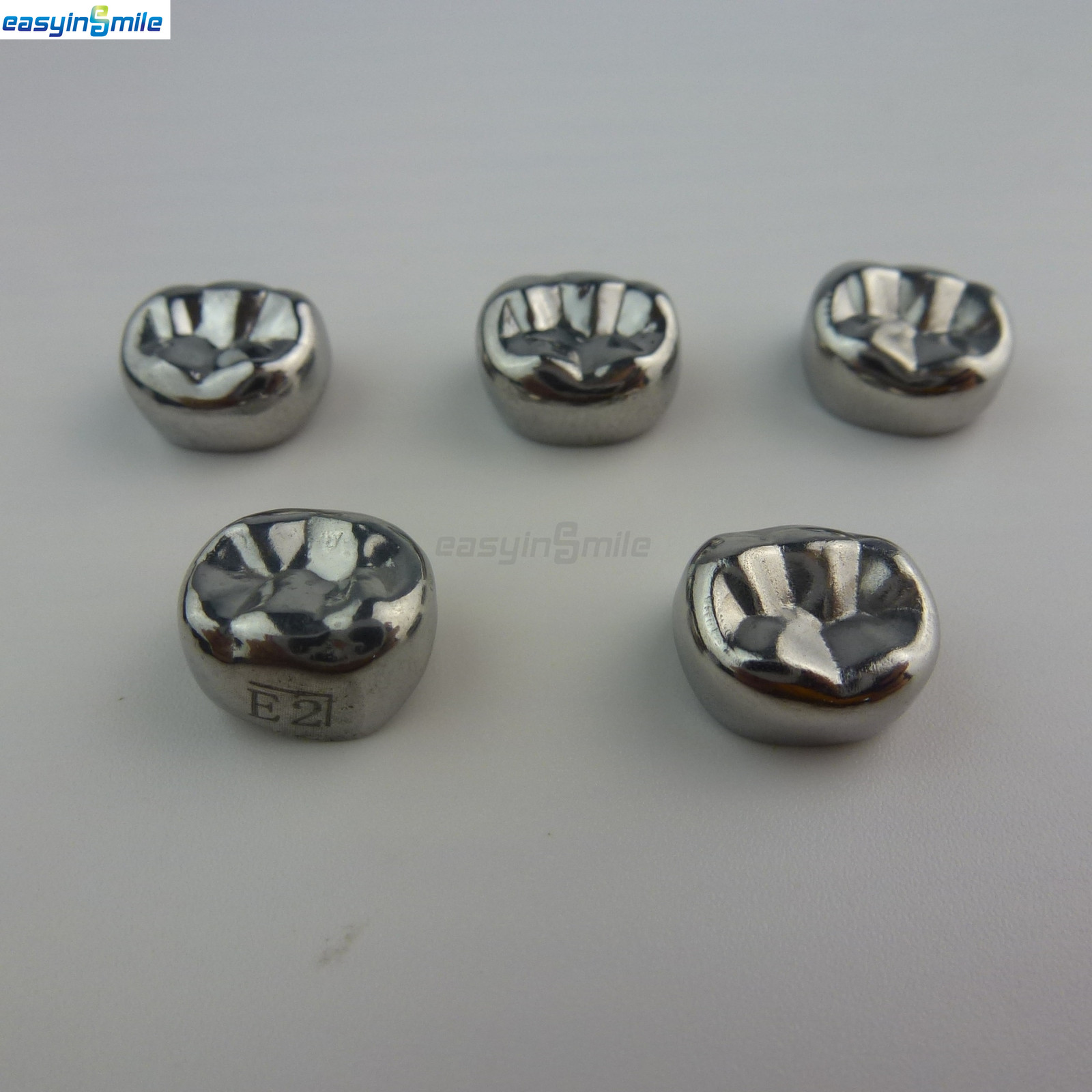 48/96Pc Dental Molar Crown teeth Kit Preformed Stainless Steel Kids/Adult Crowns