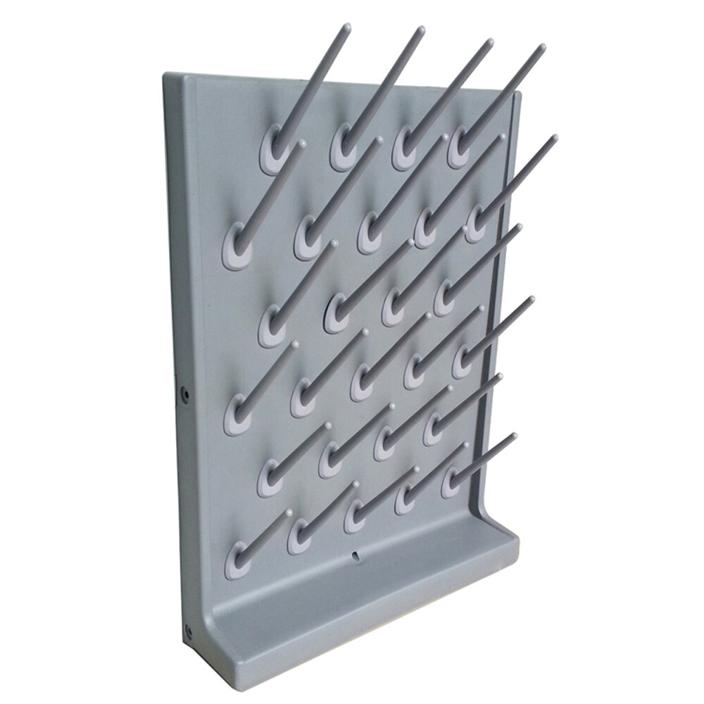 2*Laboratory Drying Rack PP Material Anti-corrosive 27 Detachable Peg 55*40*12cm