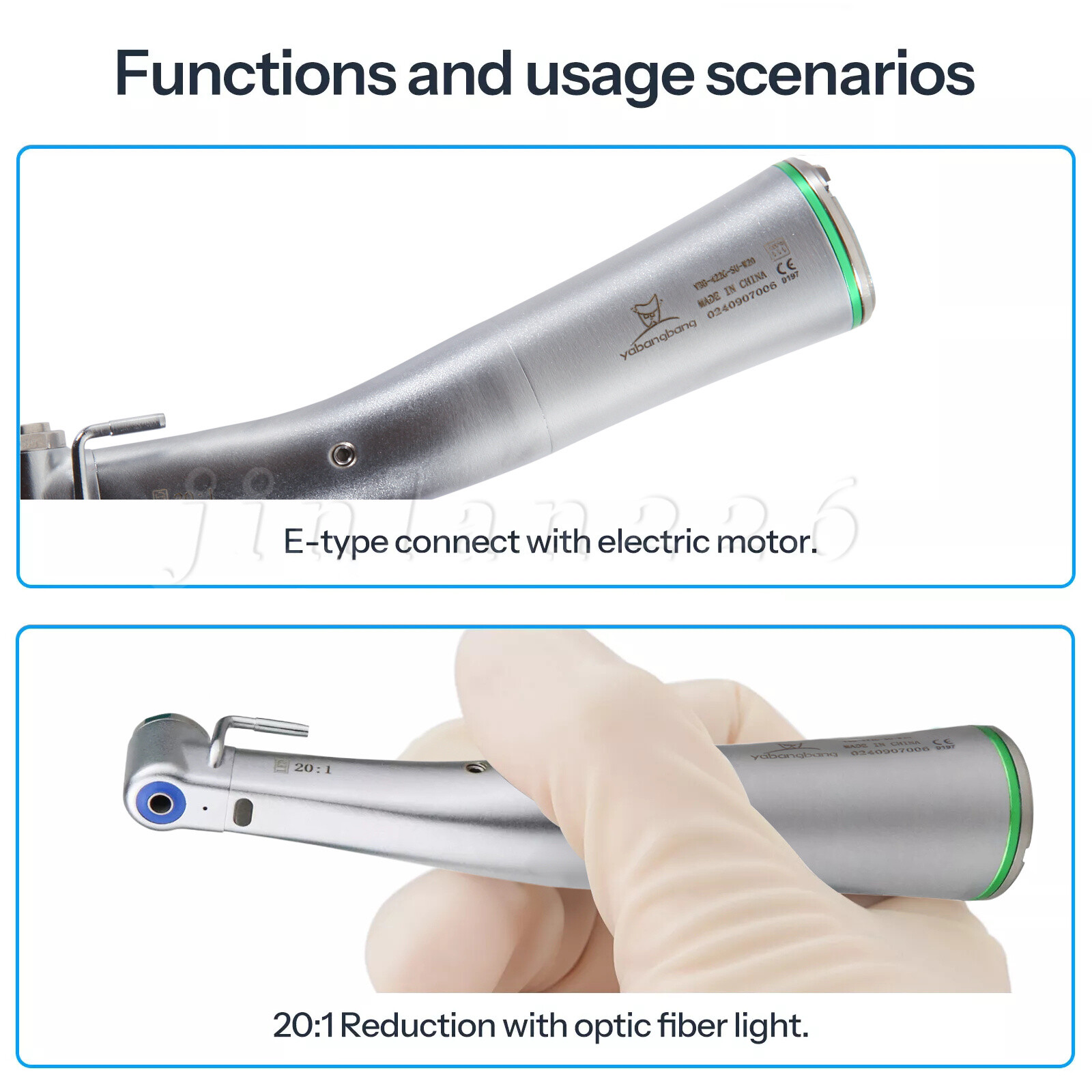 Dental Implant Surgical Brushless Motor Touch Screen with LED 20:1 Contra Angle