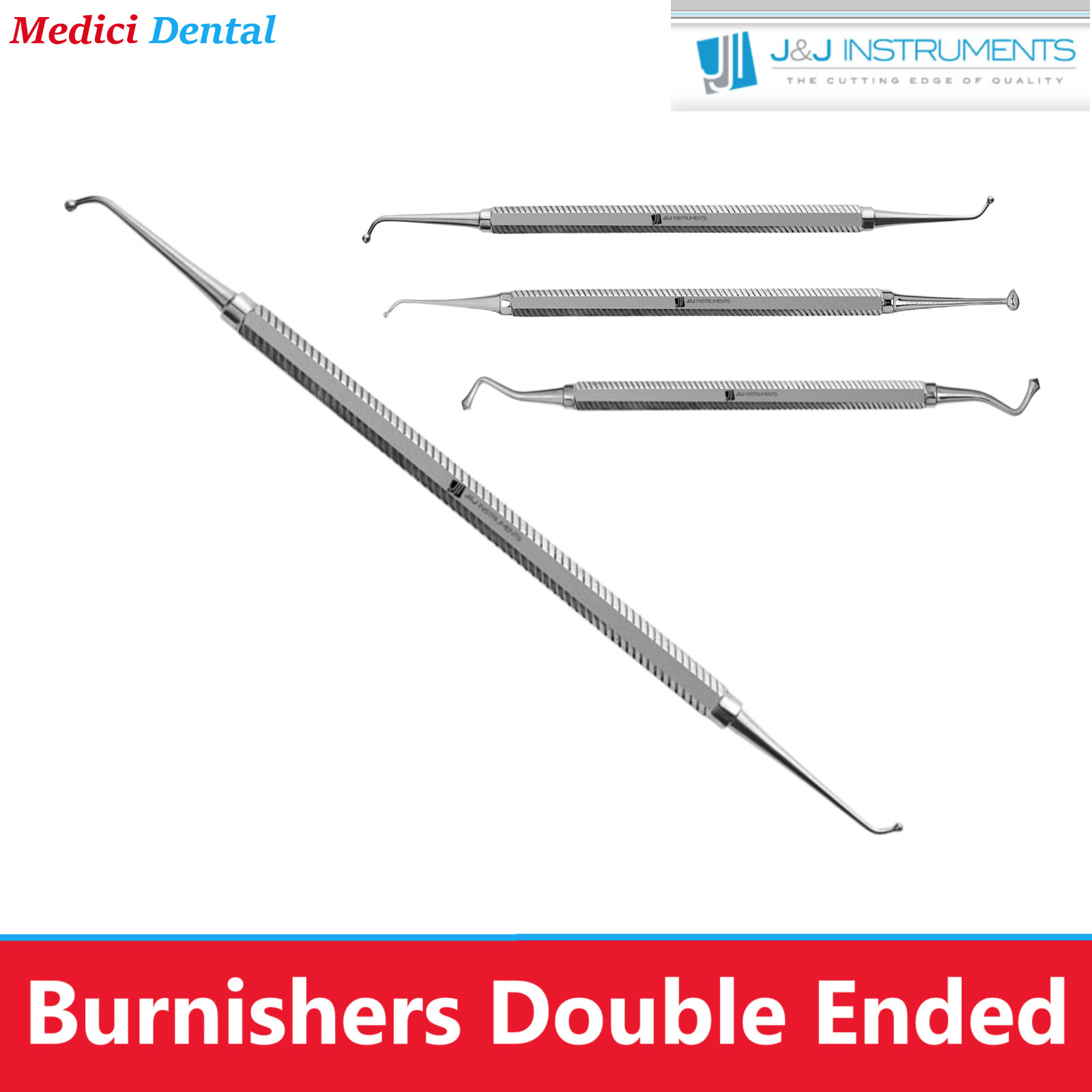 Dental Burnisher Double Ended Acorn Burnisher #21D, #27/29, #1 – J&J Instruments