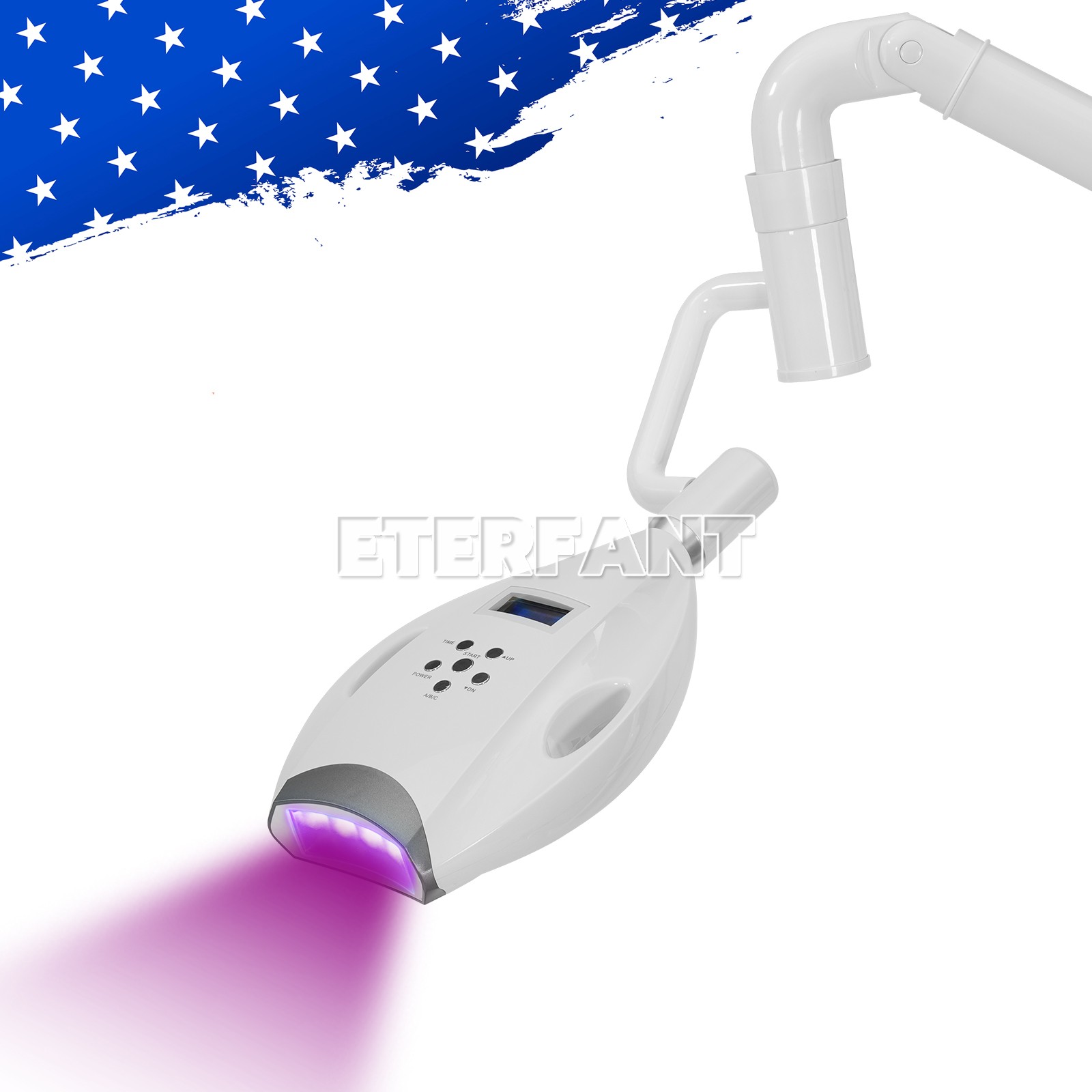 Dental Mobile Teeth Whitening Light Lamp Teeth Machine Blue/Red/Purple Light