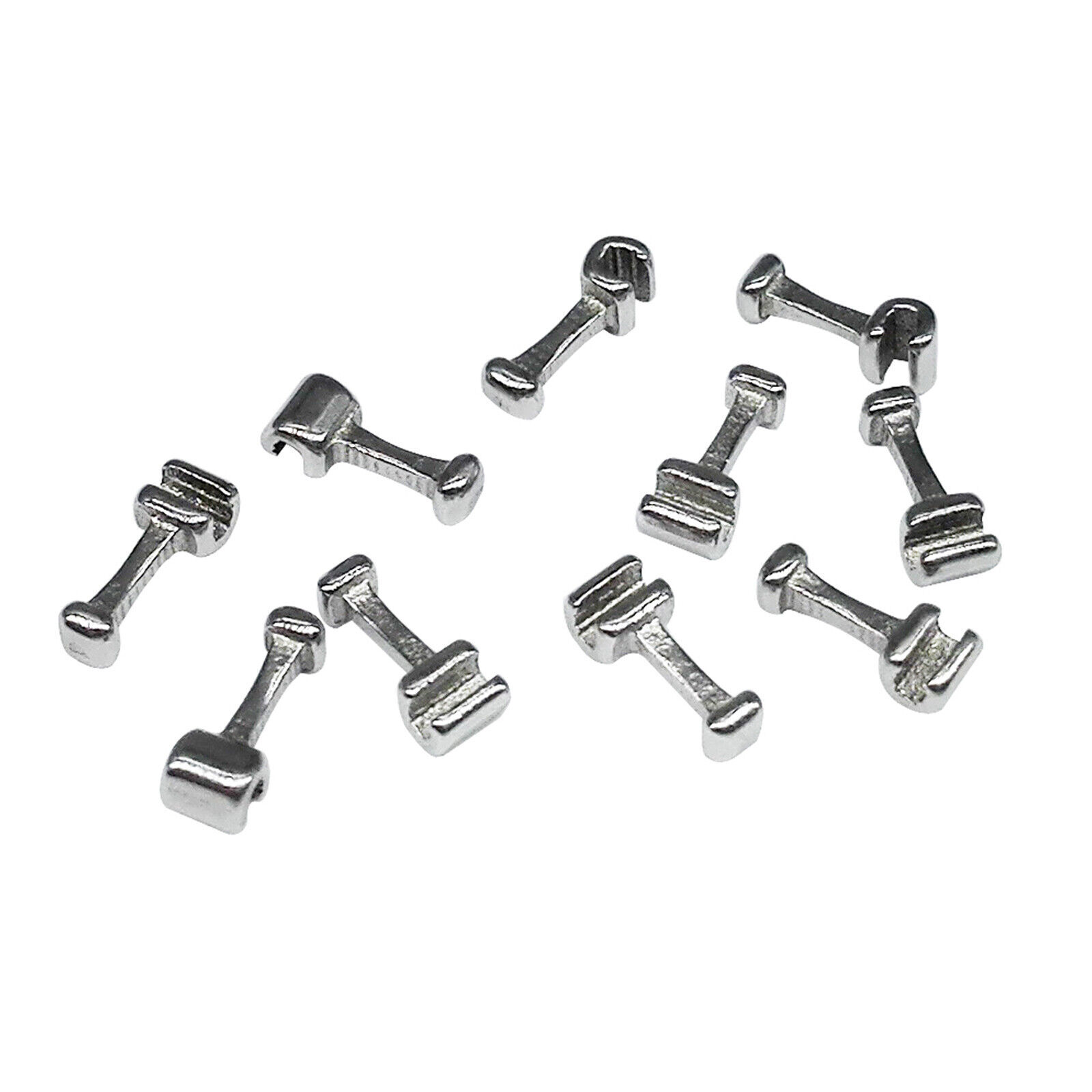 50pcs Dental Crimpable Stainless Orthodontic for Arch Wire Hook Middle Type USA