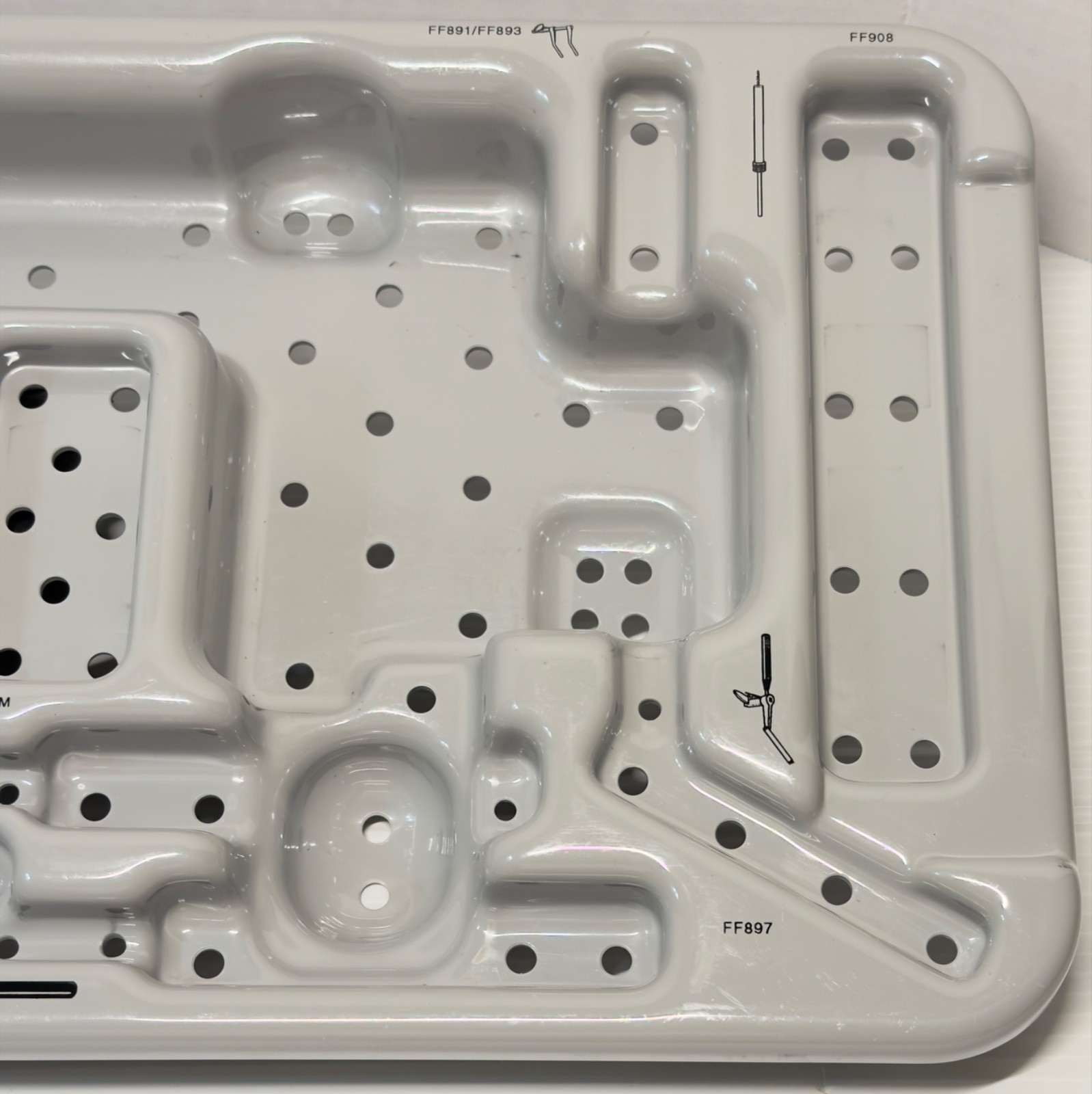 AESCULAP Caspar Distraction Instruments Sterilization Tray MD432