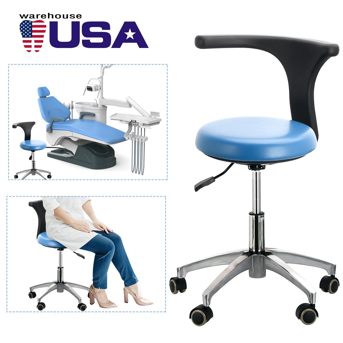 FDA Dental Unit Chair Computer Controlled DC Motor Functional Foot Pedal