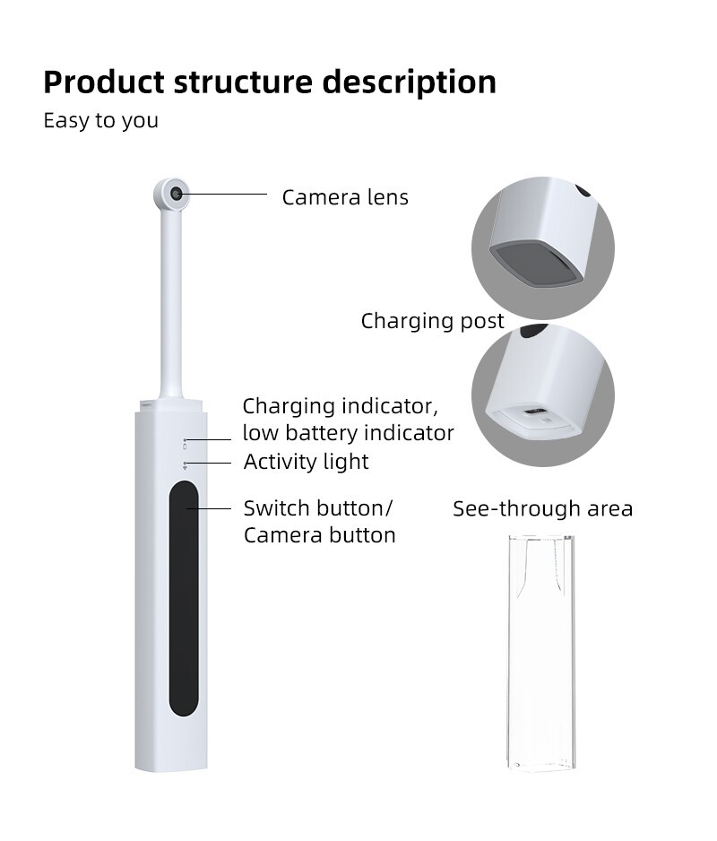 Intra Oral Camera Dental Endoscope HD 1080P Endoscopic Mini Wifi Dental Camera