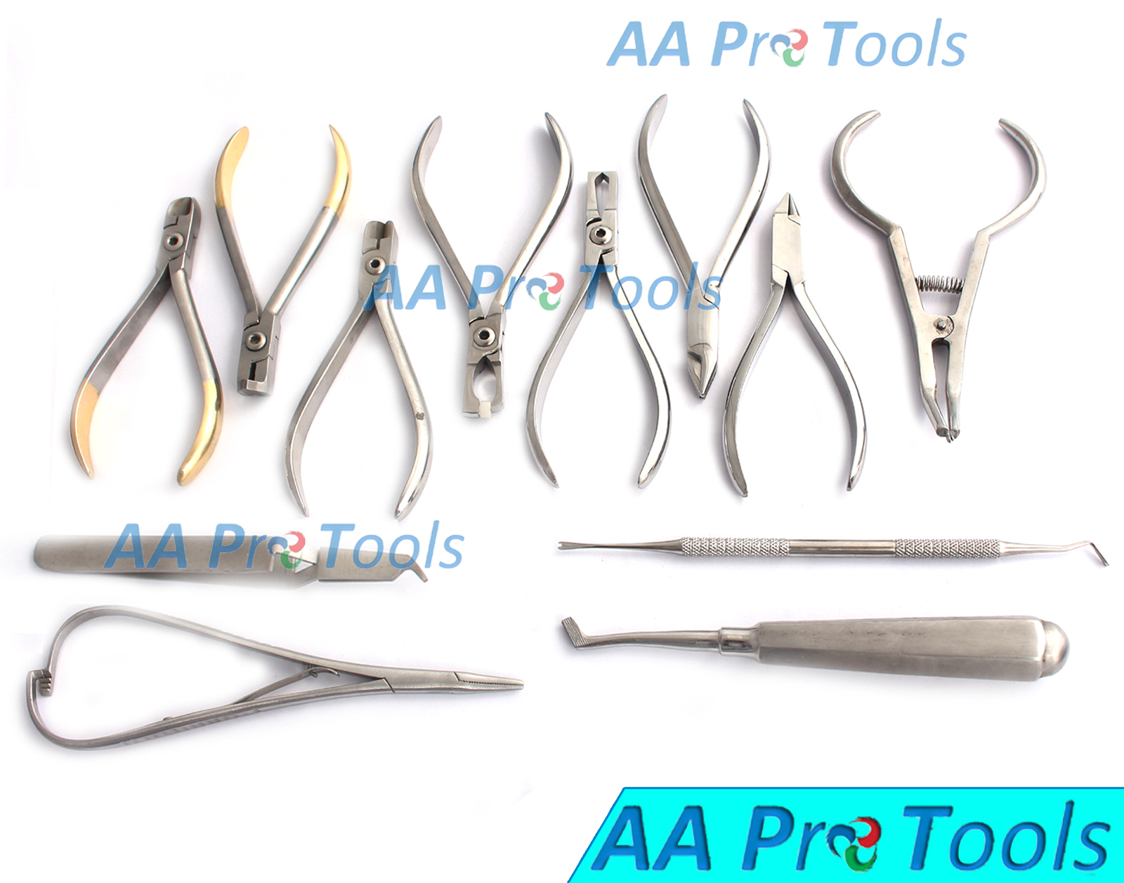 Set Of Orthodontic Instruments Of 13 Pieces – Stainless Steel