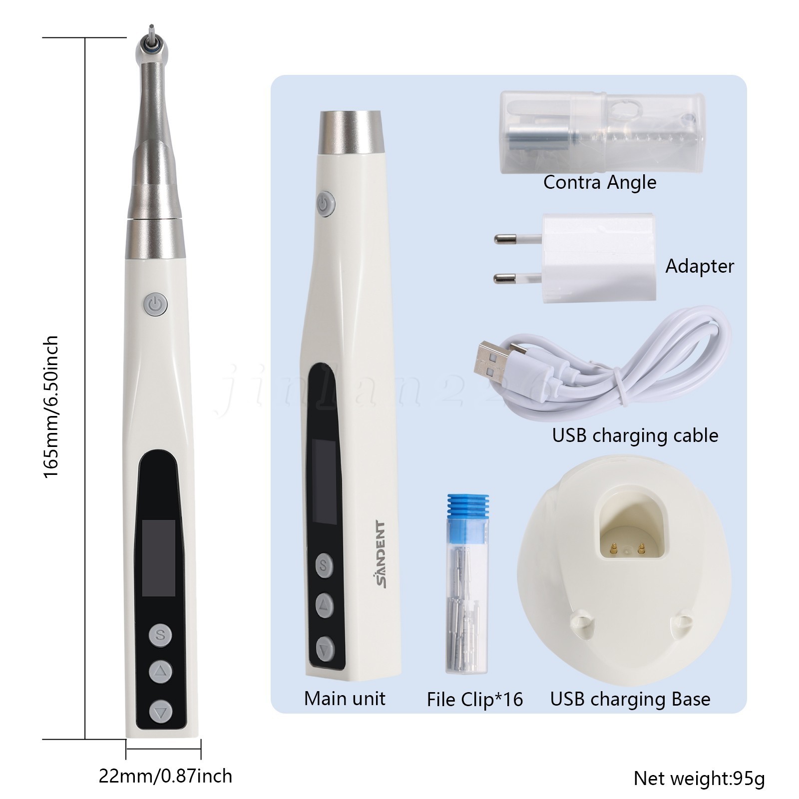 Dental Cordless Implant Electric Torque Wrench Handpiece Tool Driver 360° Rotate