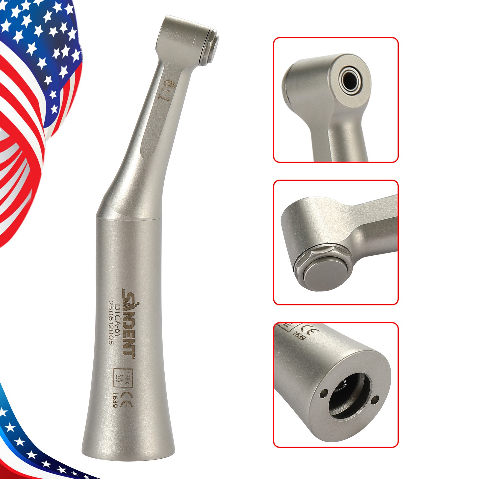 Dental 6:1 Endo Contra Angle Handpiece Mini Head SANDENT E type
