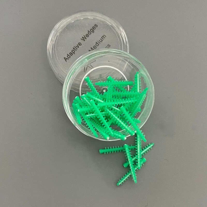 Silicone Dental Adaptive Interdental Wedge Matrice Matrix Elastic Wedges 40pcs