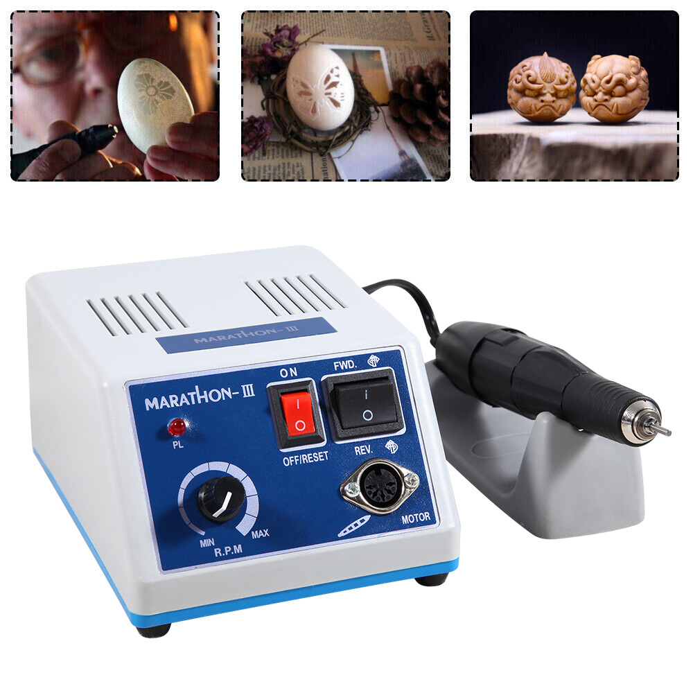 Micromotor de Laboratorio Dental para Pulido, 35,000 RPM, Tipo E con Juego Fresa