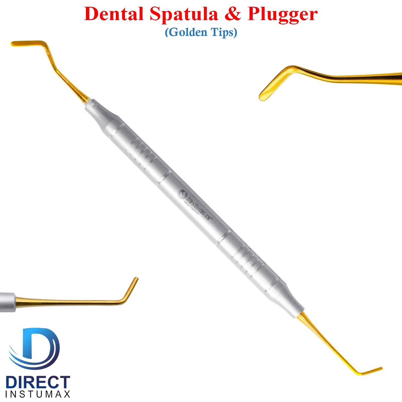 Dental Composite Filling Instruments Spatula & Plugger Titanium Cold Color Tips