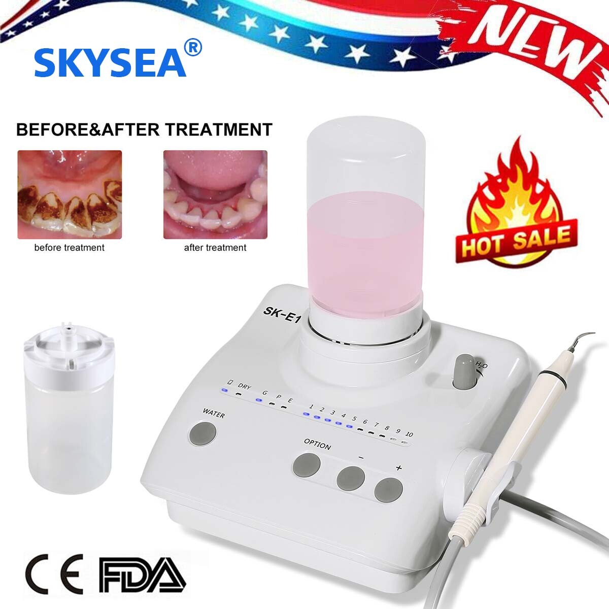 Dental Ultrasonic Scaler Bottles Fits EMS Cavitron / LED Endo Motor 16:1 NEW